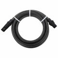 vidaXL Wąż ssący z mosiężnymi złączami, czarny, 1" 10 m, PVC
