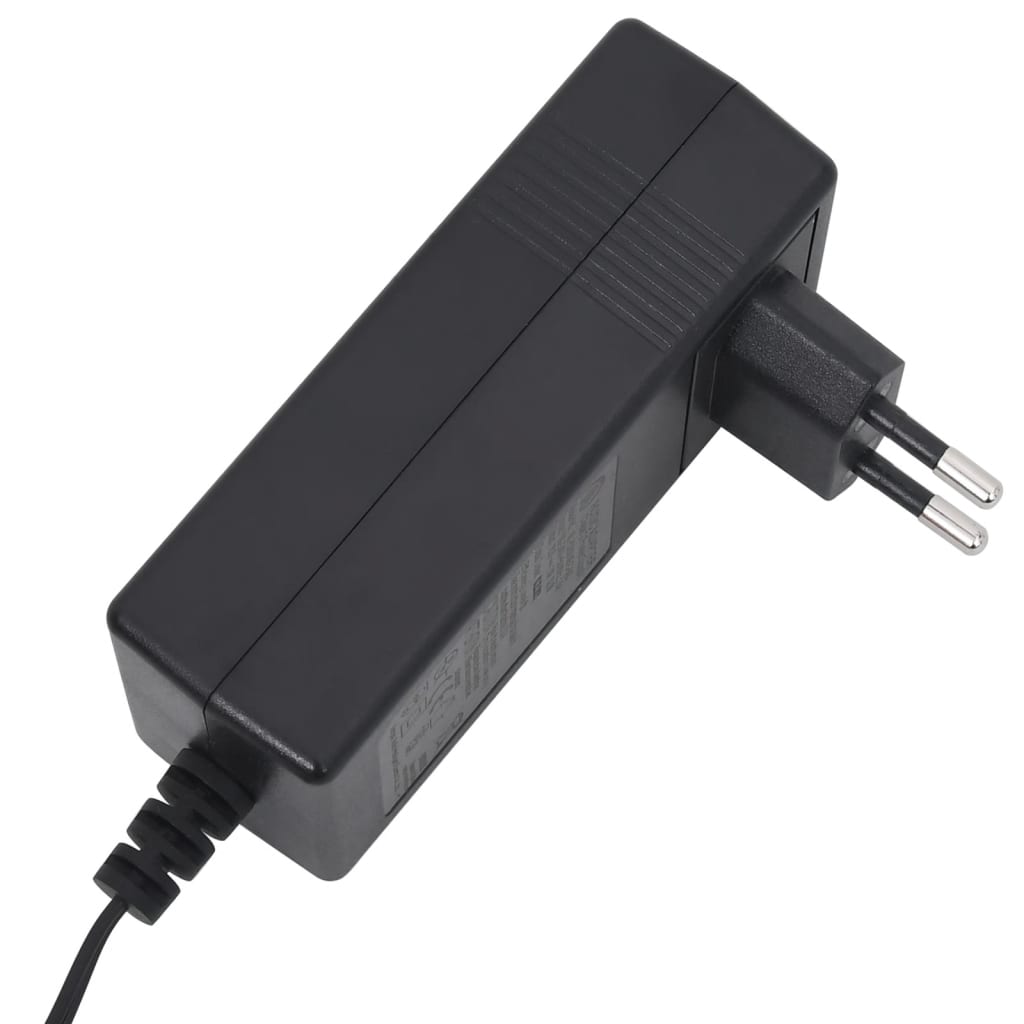 vidaXL Elektryczny fotel masujący, czarny, tkanina