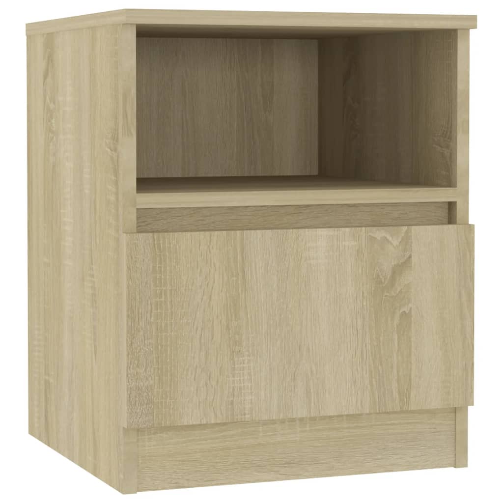 vidaXL Szafka nocna, dąb sonoma, 40x40x50 cm, materiał drewnopochodny