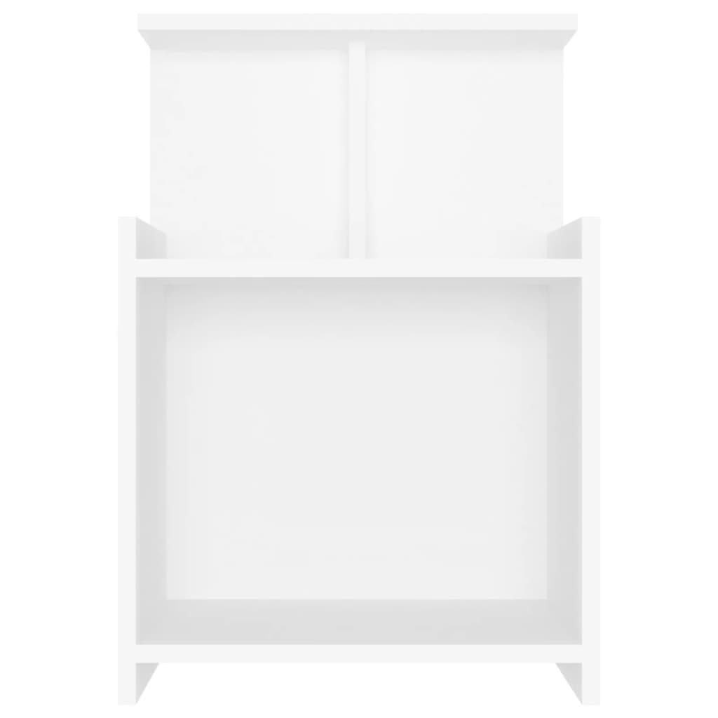 vidaXL Szafka nocna, biała, 40x35x60 cm, materiał drewnopochodny