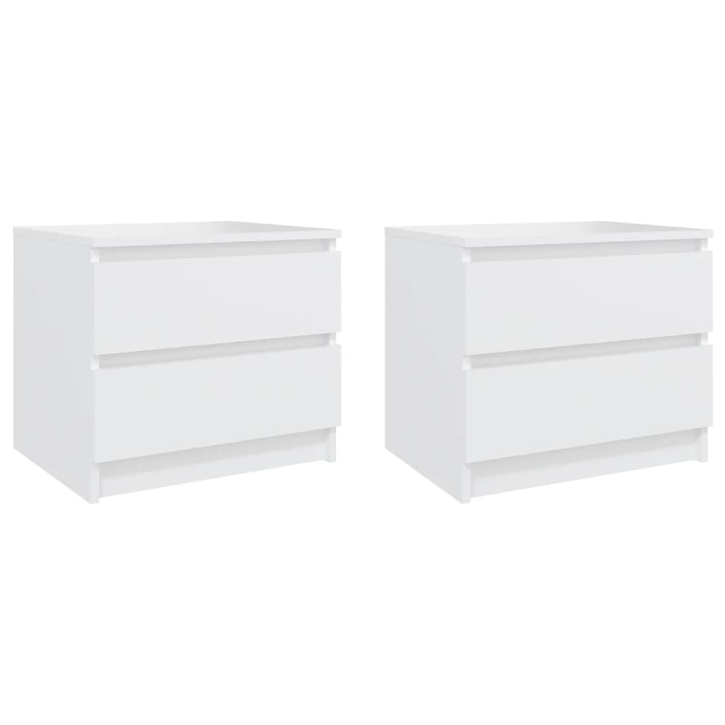 vidaXL Szafki nocne, 2 szt., białe, 50x39x43,5 cm