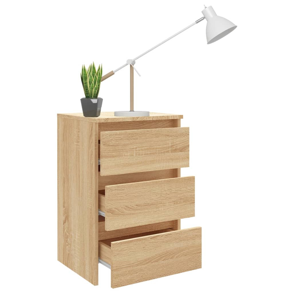 vidaXL Szafka nocna, dąb sonoma 40x35x62,5 cm, materiał drewnopochodny