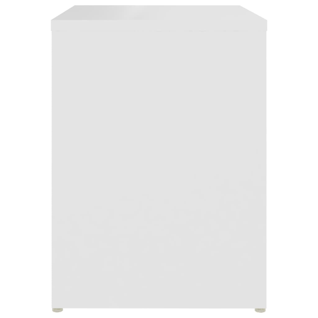 vidaXL Szafka nocna, biała, 40x30x40 cm, materiał drewnopochodny