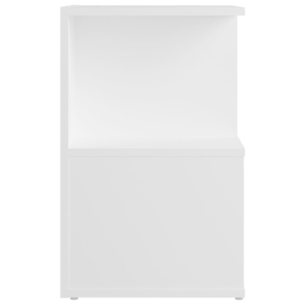 vidaXL Szafka nocna, biała, 35x35x55 cm, materiał drewnopochodny
