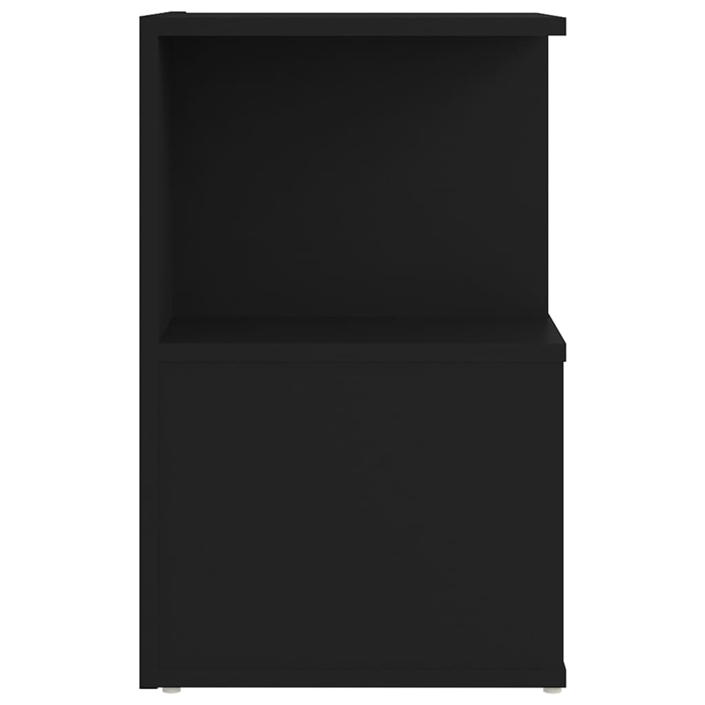 vidaXL Szafka nocna, czarna, 35x35x55 cm, materiał drewnopochodny