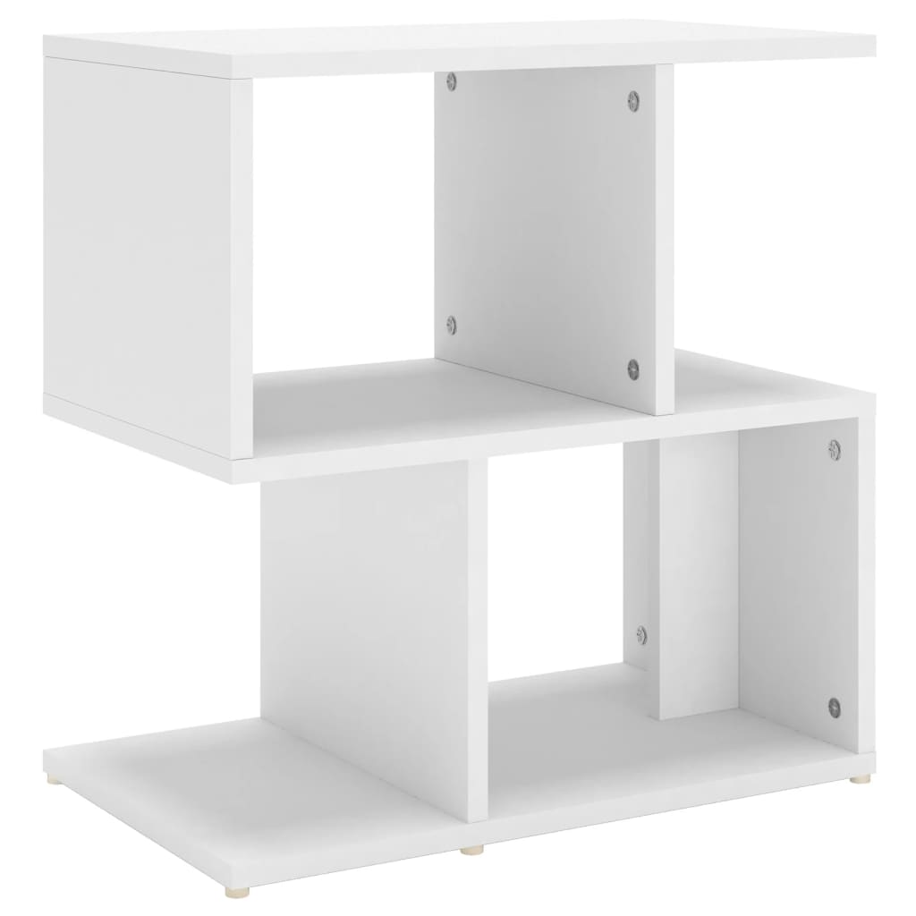 vidaXL Szafka nocna, biała, 50x30x51,5 cm, materiał drewnopochodny