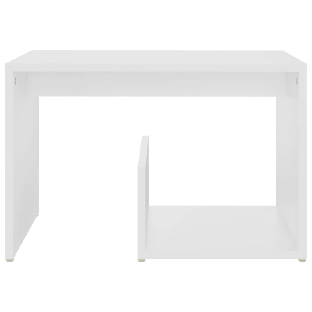 vidaXL Stolik, biały, 59x36x38 cm, materiał drewnopochodny