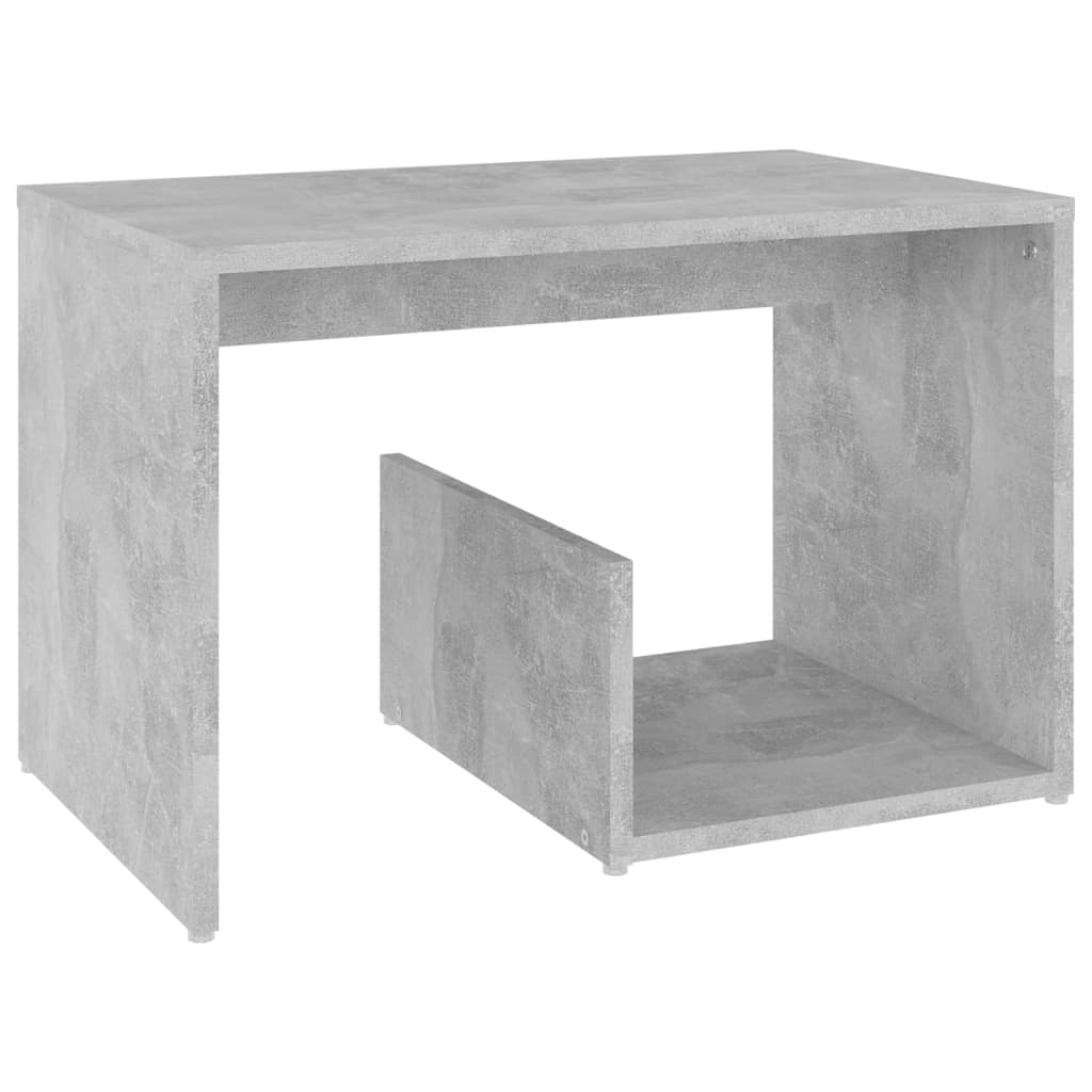 vidaXL Stolik, szarość betonu, 59x36x38 cm, materiał drewnopochodny