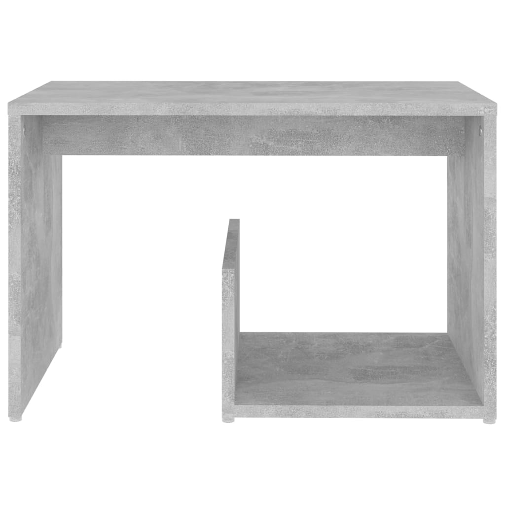vidaXL Stolik, szarość betonu, 59x36x38 cm, materiał drewnopochodny