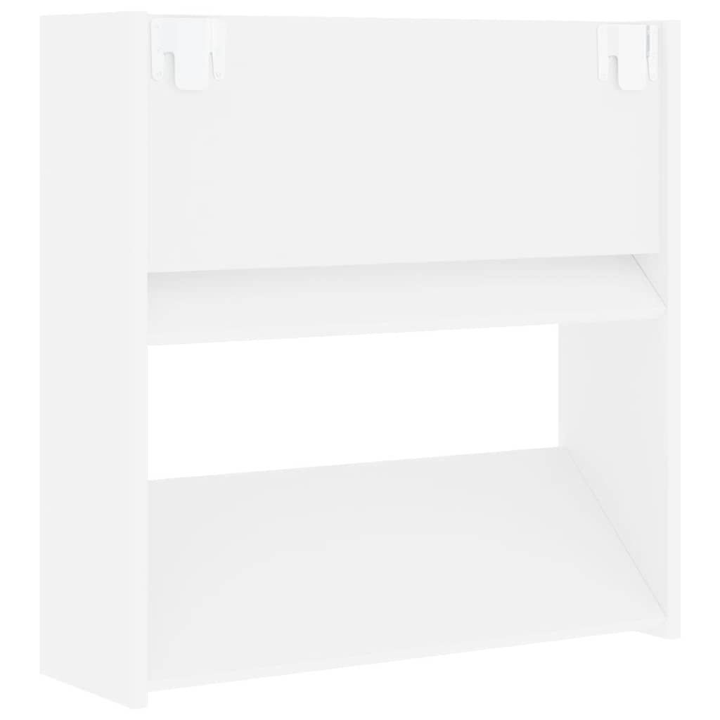 vidaXL Półki ścienne na buty, 4 szt., białe, 60x18x60 cm