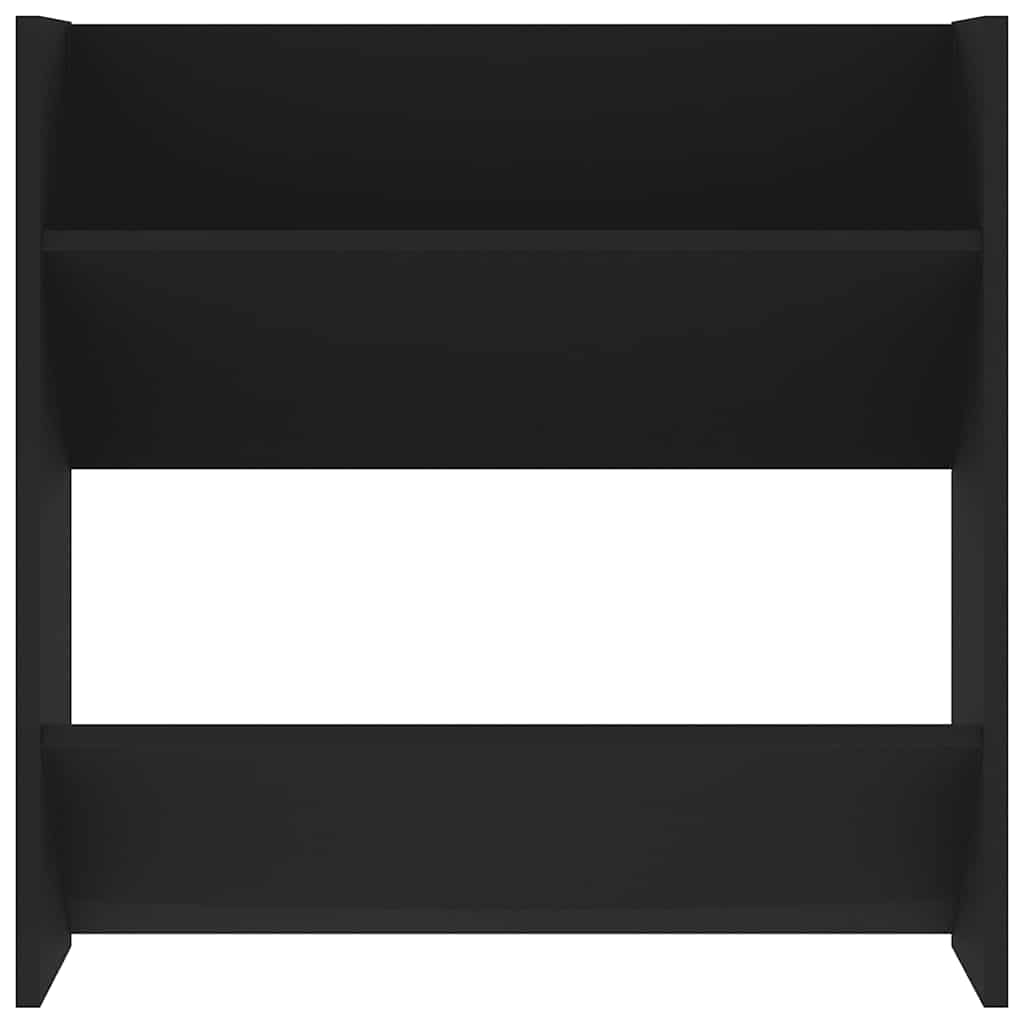 vidaXL Półki ścienne na buty, 4 szt., czarne, 60x18x60 cm