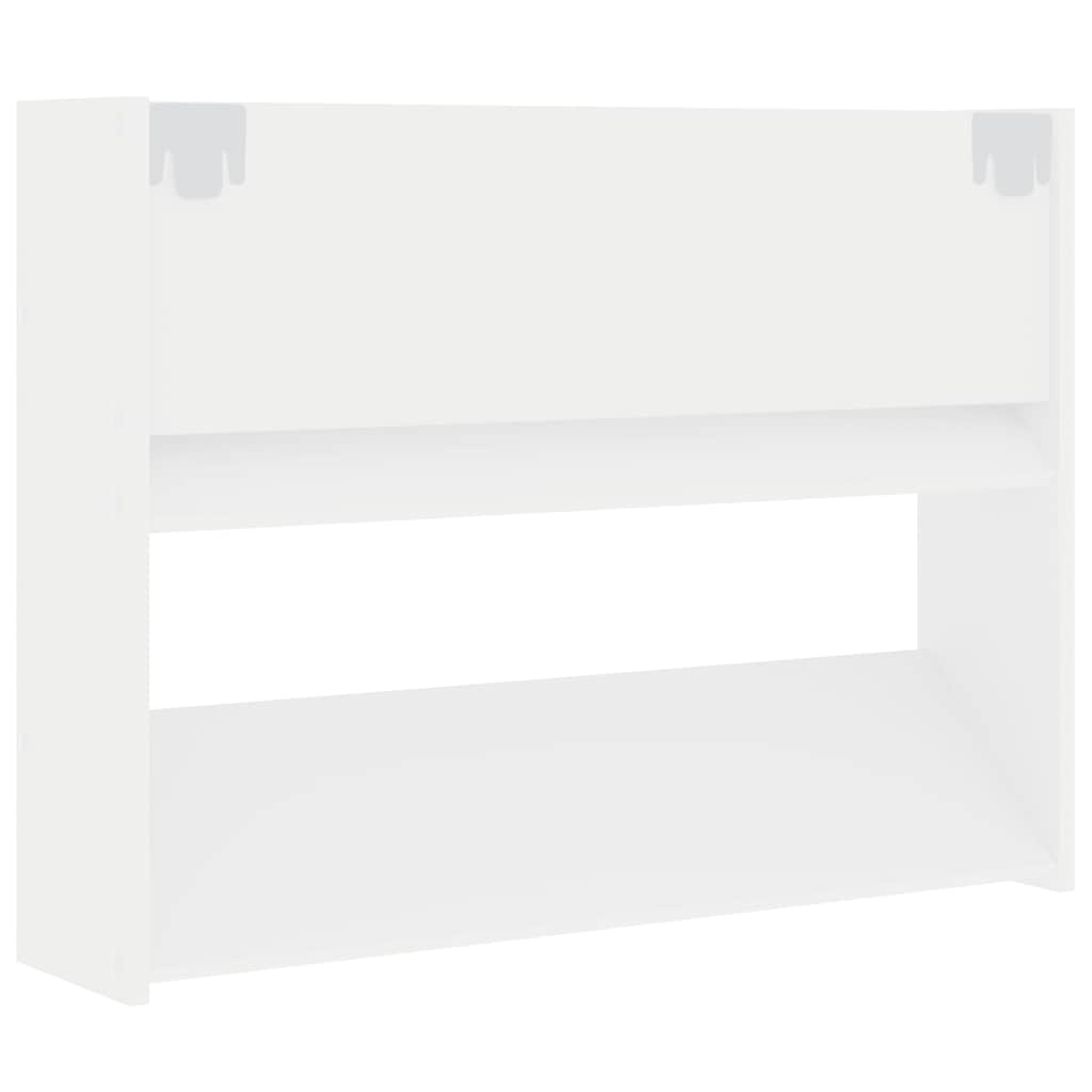 vidaXL Półka ścienna na buty biała 80x18x60 cm materiał drewnopochodny