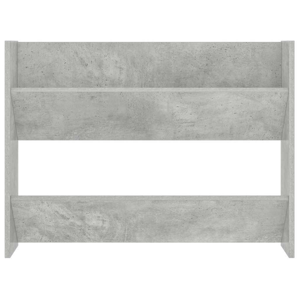 vidaXL Półka ścienna na buty szara 80x18x60 cm materiał drewnopochodny