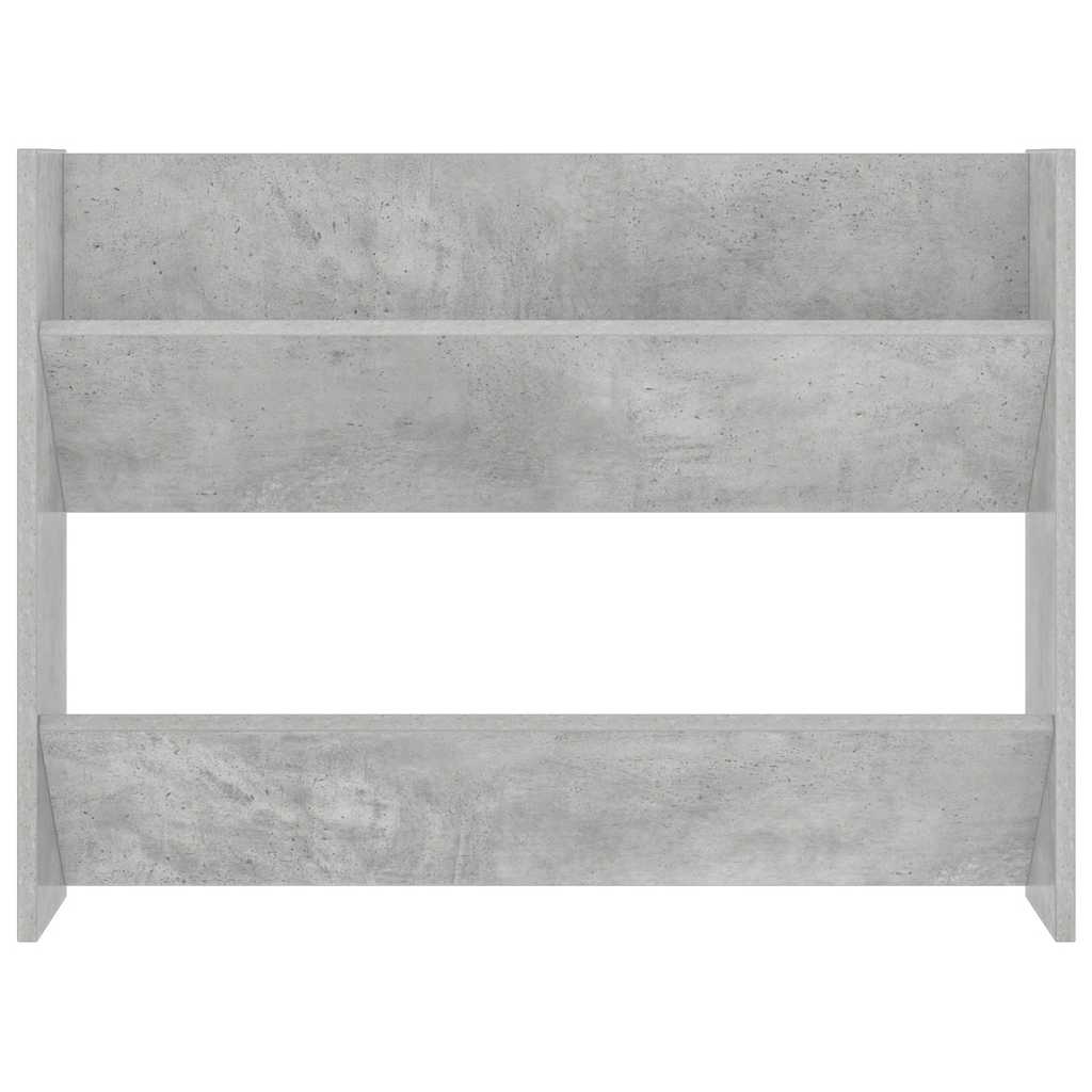 vidaXL Półki ścienne na buty, 2 szt., szare, 80x18x60 cm, płyta
