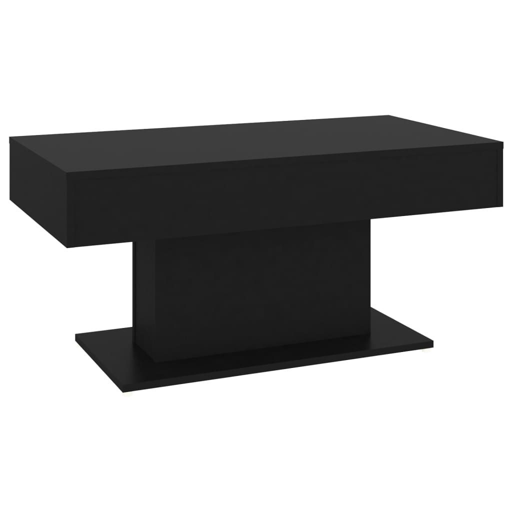 vidaXL Stolik kawowy, czarny, 96x50x45 cm, materiał drewnopochodny