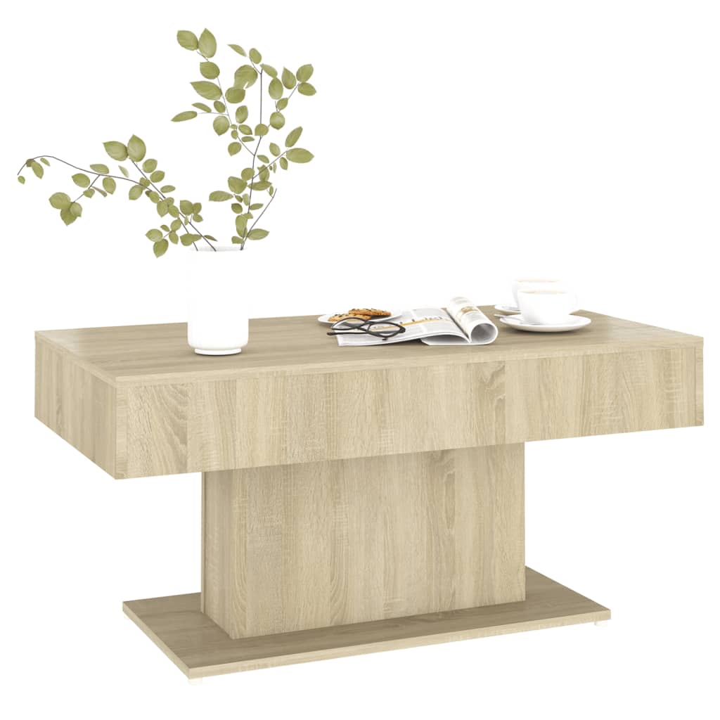 vidaXL Stolik kawowy, dąb sonoma, 96x50x45 cm, materiał drewnopochodny