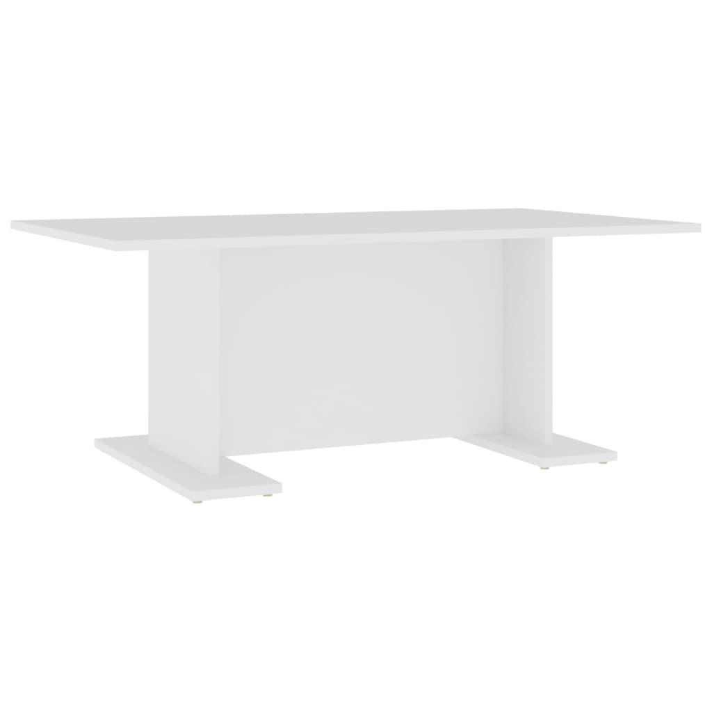 vidaXL Stolik kawowy, biały, 103,5x60x40 cm, materiał drewnopochodny