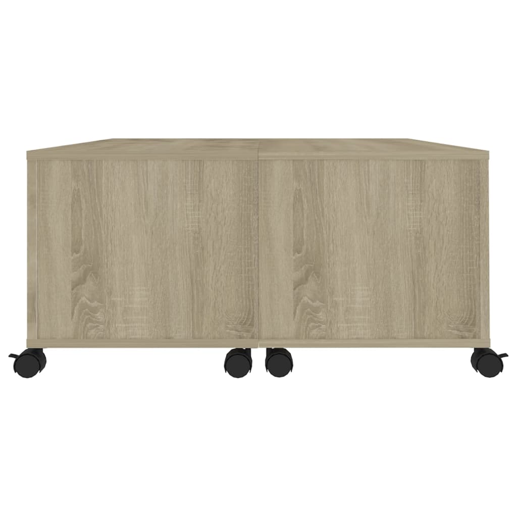 vidaXL Stolik kawowy, dąb sonoma, 75x75x38 cm, materiał drewnopochodny