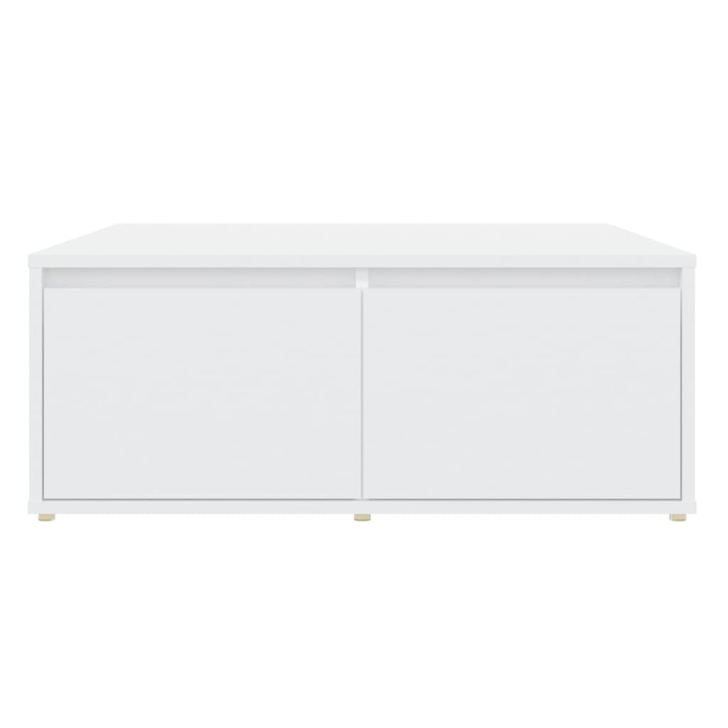 vidaXL Stolik kawowy, biały, 80x80x31 cm, materiał drewnopochodny