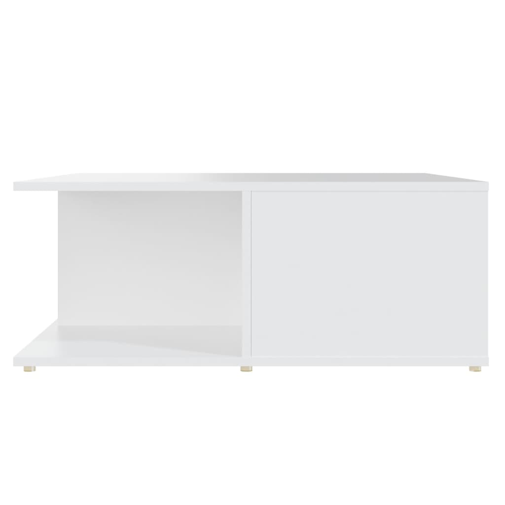 vidaXL Stolik kawowy, biały, 80x80x31 cm, materiał drewnopochodny