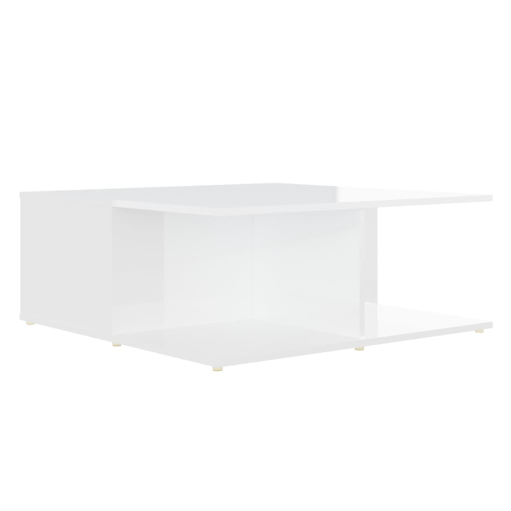 vidaXL Stolik kawowy, biały, 80x80x31 cm, materiał drewnopochodny