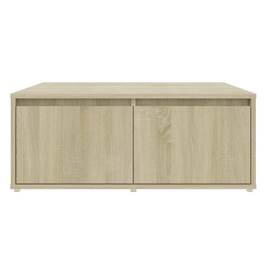 vidaXL Stolik kawowy, dąb sonoma, 80x80x31 cm, materiał drewnopochodny