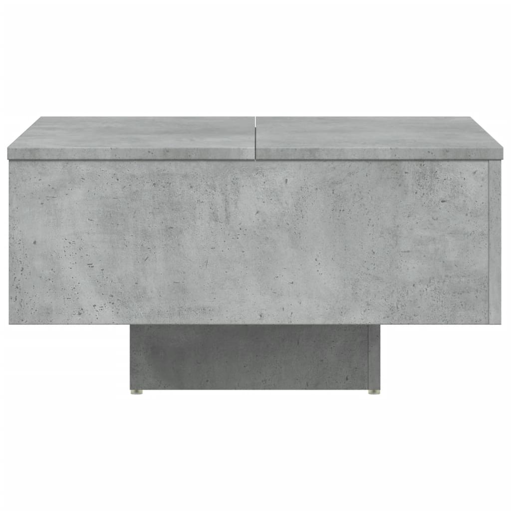 vidaXL Stolik kawowy, szarość betonu, 60x60x31,5 cm