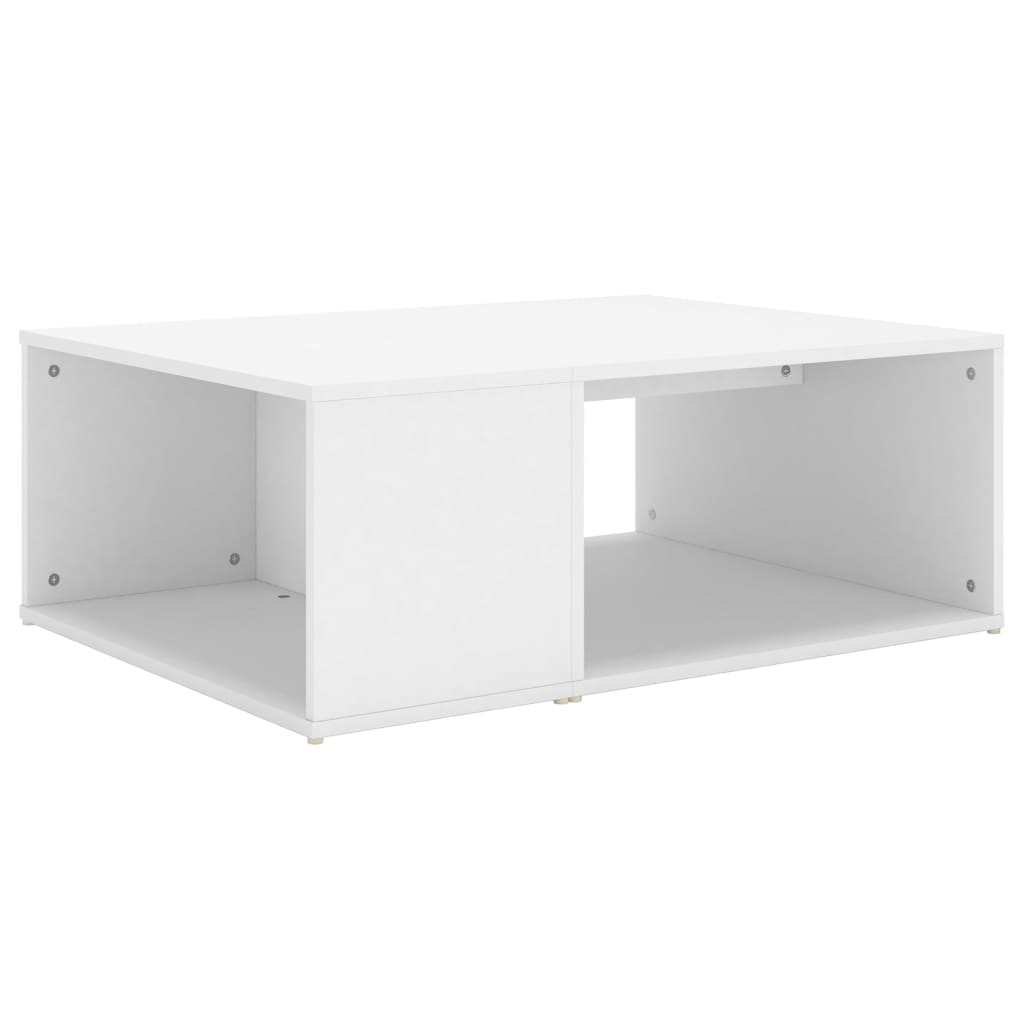 vidaXL Stolik kawowy, biały, 90x67x33 cm, materiał drewnopochodny
