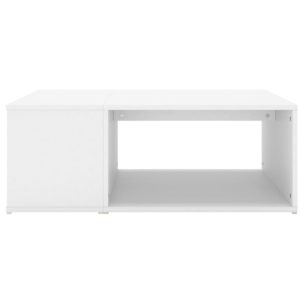 vidaXL Stolik kawowy, biały, 90x67x33 cm, materiał drewnopochodny