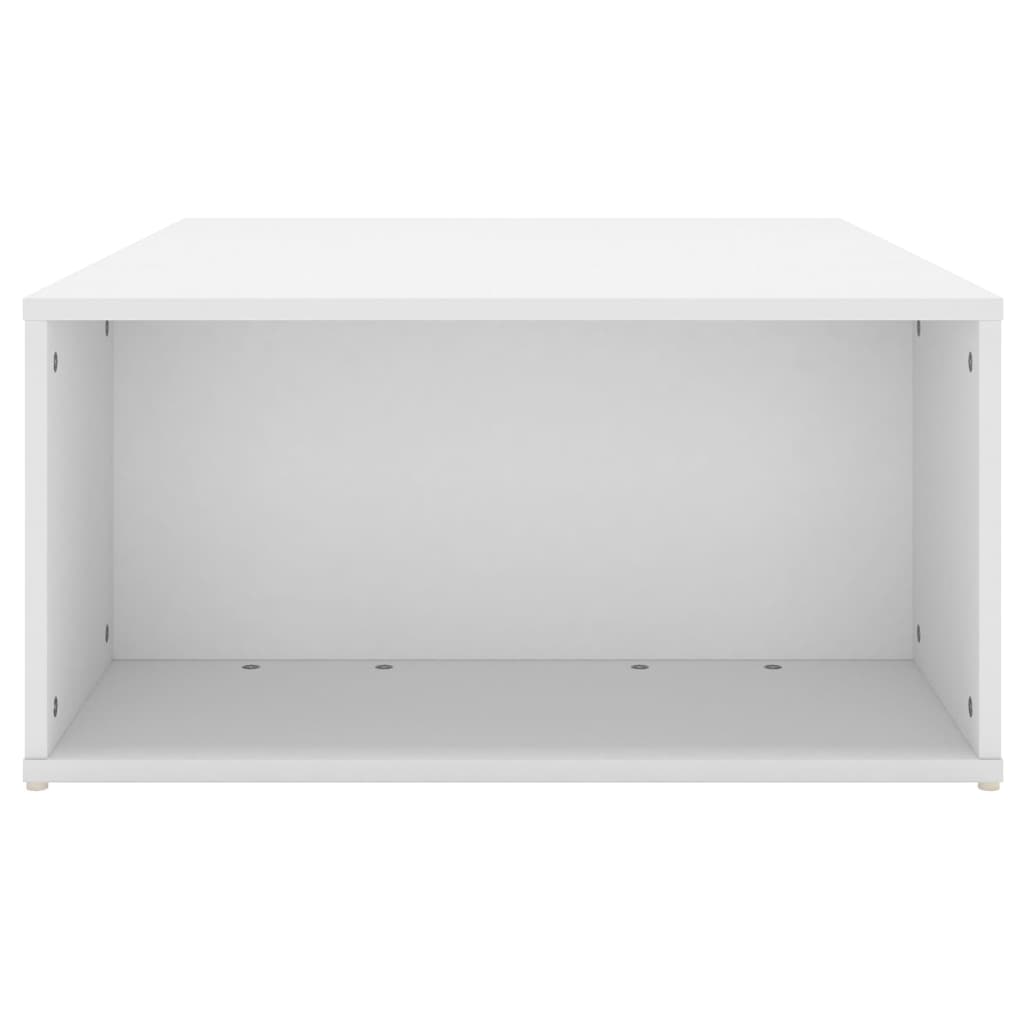 vidaXL Stolik kawowy, biały, 90x67x33 cm, materiał drewnopochodny