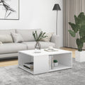 vidaXL Stolik kawowy, biały, 90x67x33 cm, materiał drewnopochodny