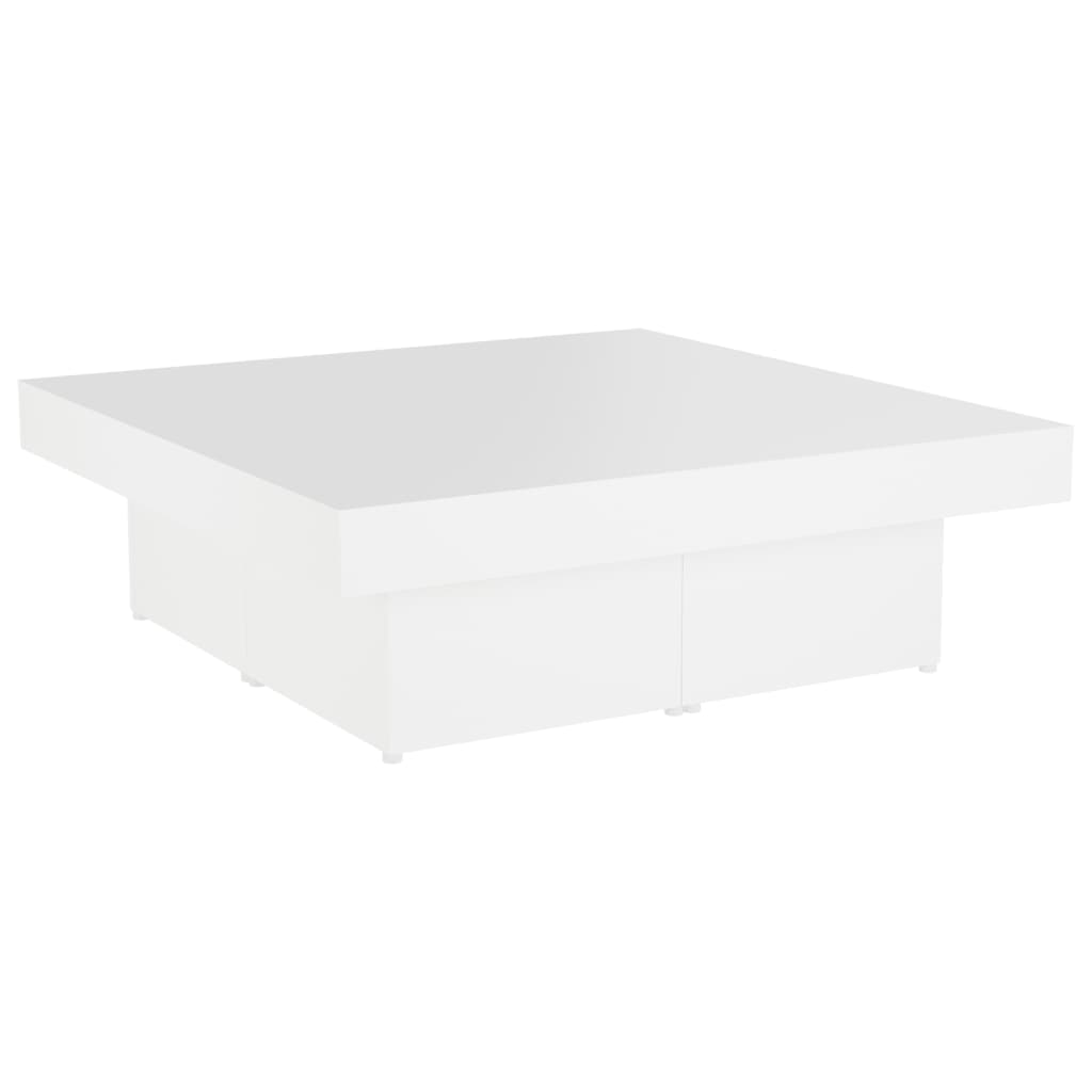 vidaXL Stolik kawowy, biały, 90x90x28 cm, materiał drewnopochodny