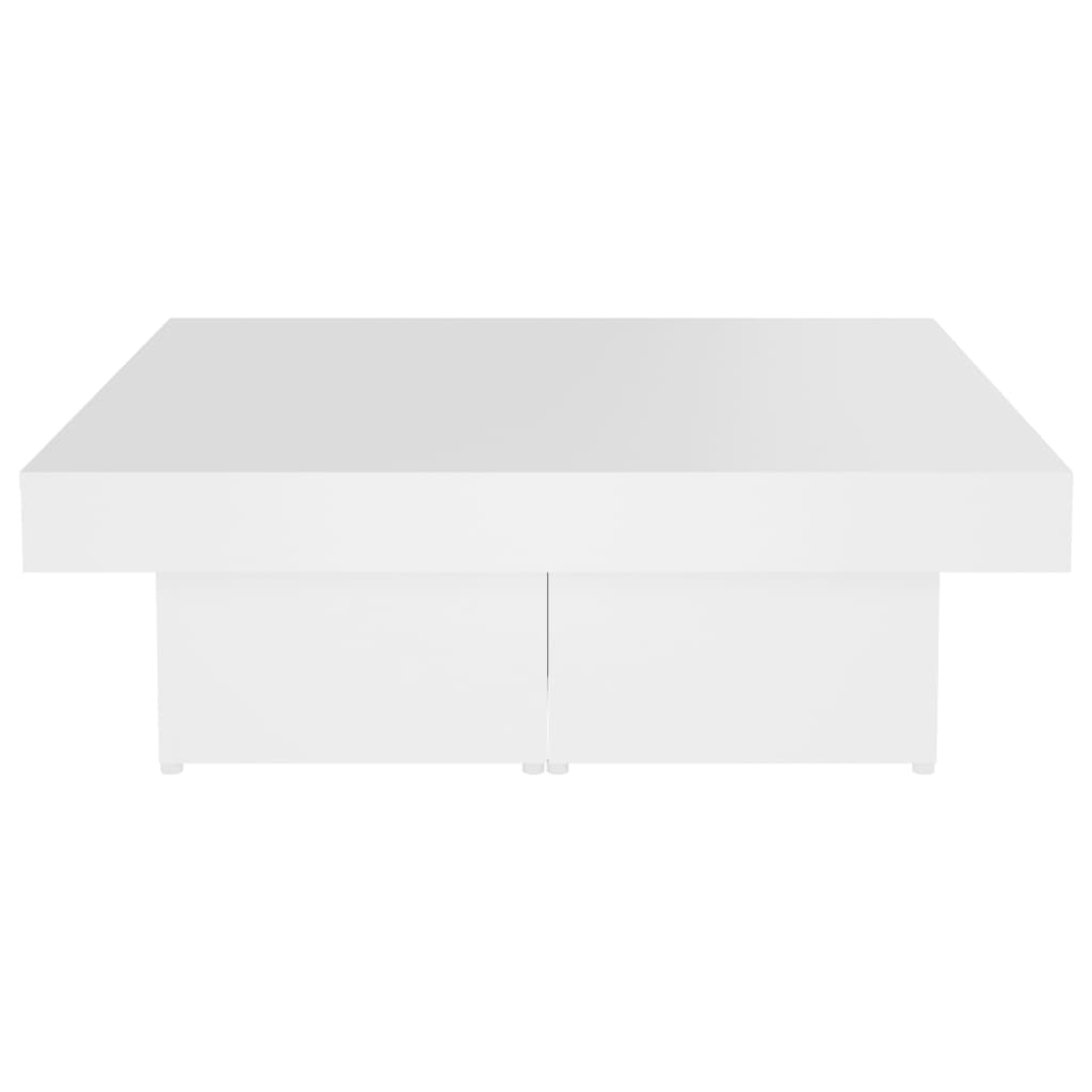 vidaXL Stolik kawowy, biały, 90x90x28 cm, materiał drewnopochodny