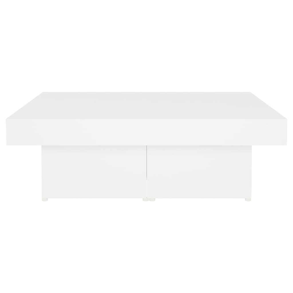 vidaXL Stolik kawowy, biały, 90x90x28 cm, materiał drewnopochodny