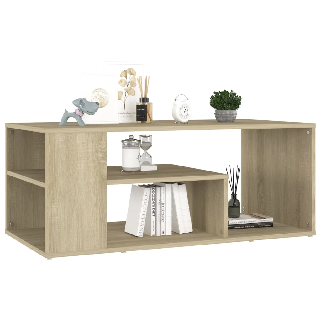 vidaXL Stolik kawowy, dąb sonoma 100x50x40 cm materiał drewnopochodny