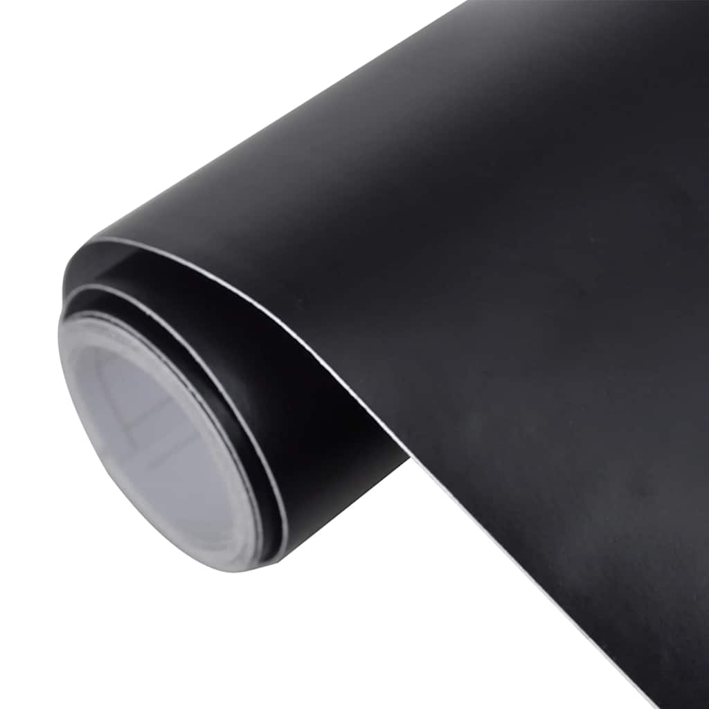 vidaXL Folie samochodowe, 2 szt., matowe czarne, 100x150 + 50x150 cm