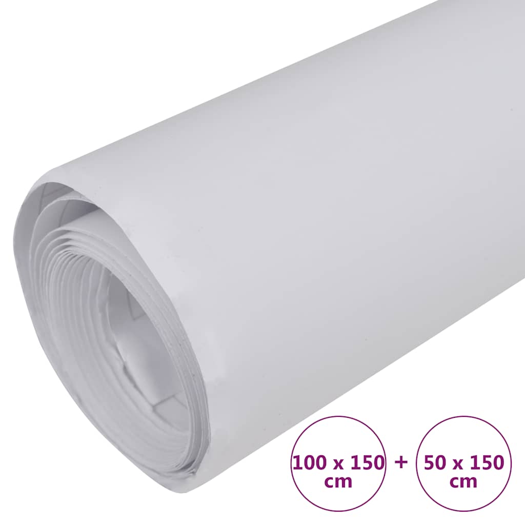 vidaXL Folie samochodowe, 2 szt., matowe białe, 100x150 + 50x150 cm