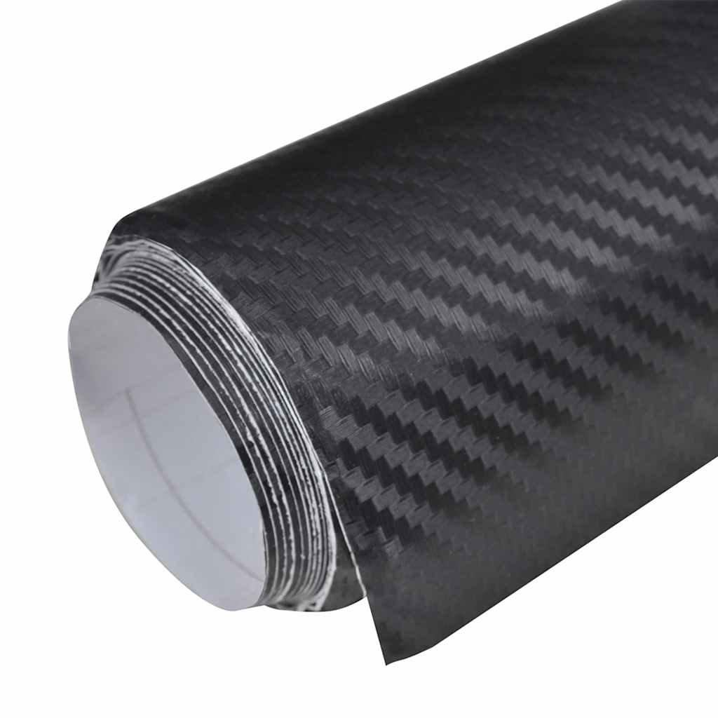 vidaXL Folie samochodowe 3D, 2 szt., czarne, 100x150 + 50x150 cm