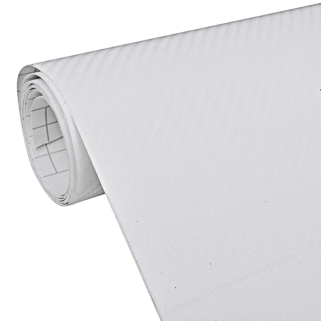 vidaXL Folie samochodowe 3D, 2 szt., białe, 100x150 cm