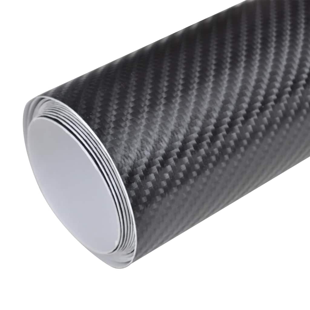 vidaXL Folie samochodowe 4D, 2 szt., czarne, 100x150 + 50x150 cm