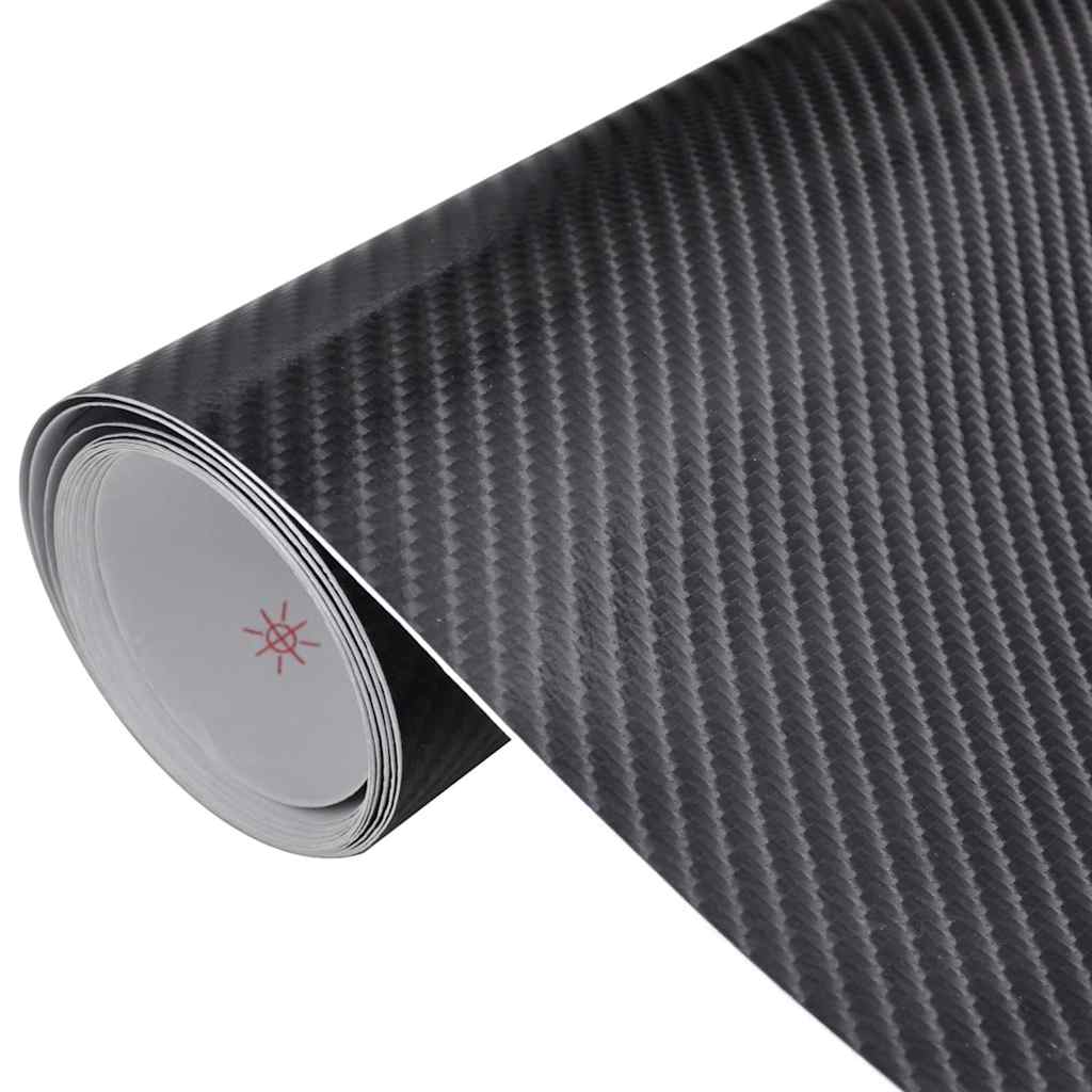 vidaXL Folie samochodowe 4D, 2 szt., czarne, 100x150 cm