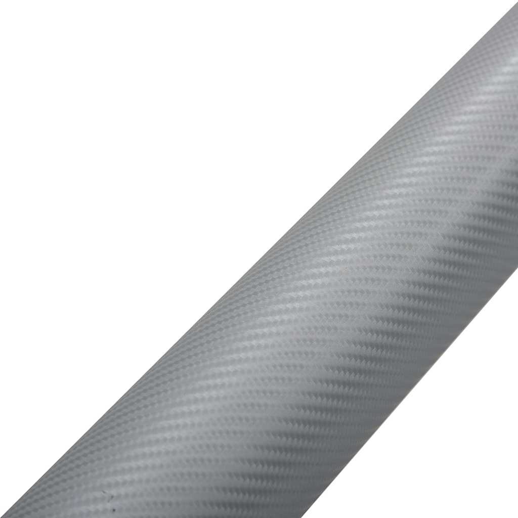 vidaXL Folie samochodowe 4D, 2 szt., srebrne, 100x150 + 50x150 cm