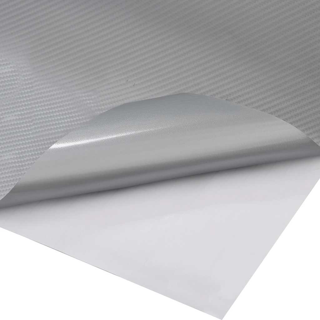 vidaXL Folie samochodowe 4D, 2 szt., srebrne, 100x150 + 50x150 cm
