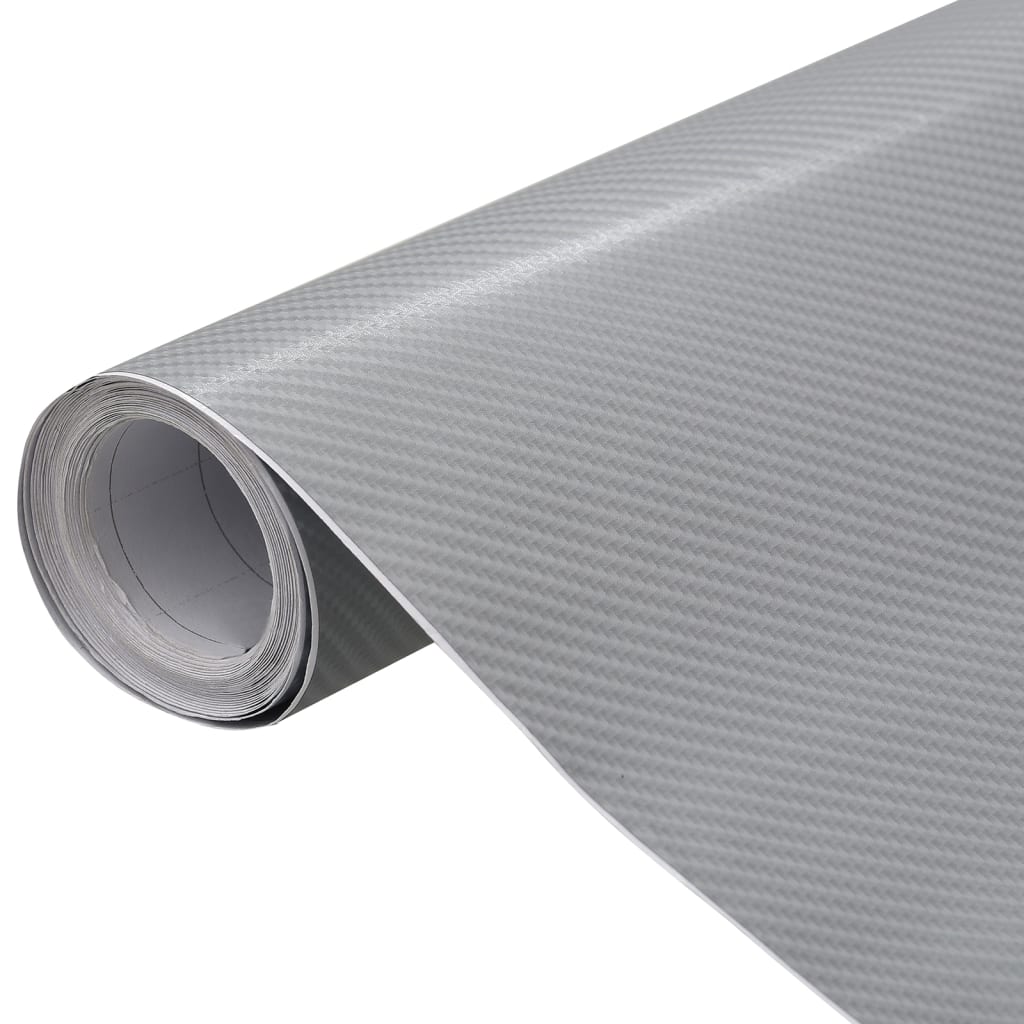 vidaXL Folie samochodowe 4D, 2 szt., srebrne, 100x150 cm