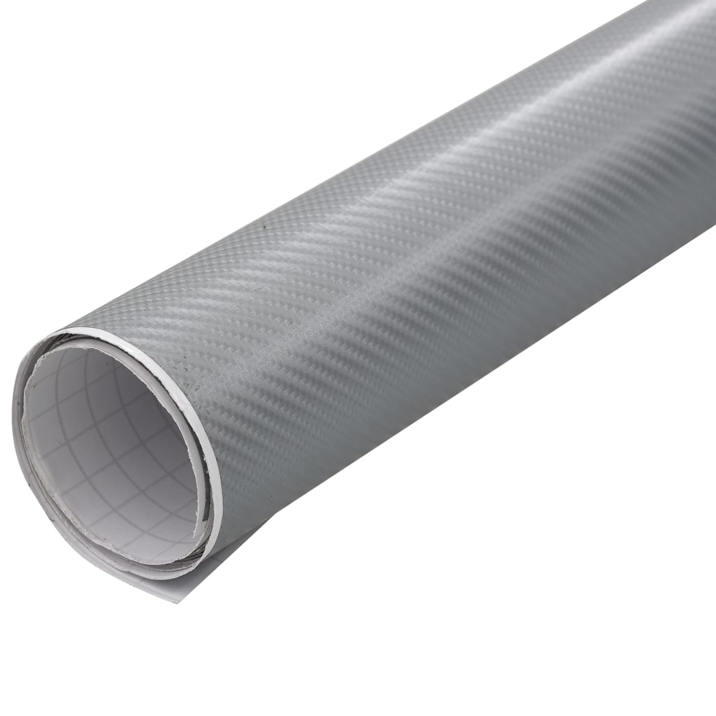 vidaXL Folie samochodowe 4D, 2 szt., srebrne, 100x150 cm