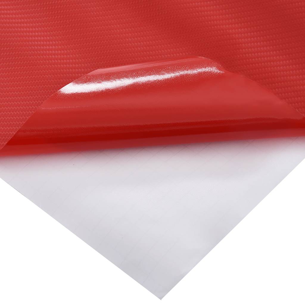 vidaXL Folie samochodowe 4D, 2 szt., czerwone, 100x150 + 50x150 cm
