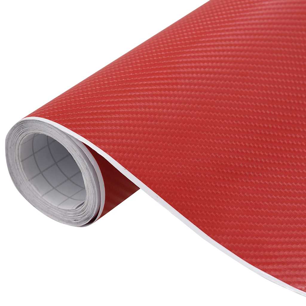 vidaXL Folie samochodowe 4D, 2 szt., czerwone, 100x150 cm