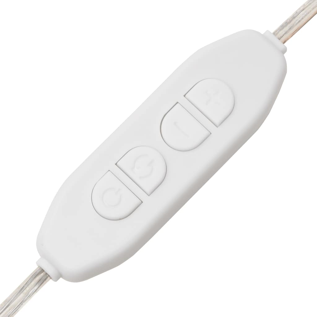 vidaXL Lustro ścienne z lampkami LED, okrągłe, szklane