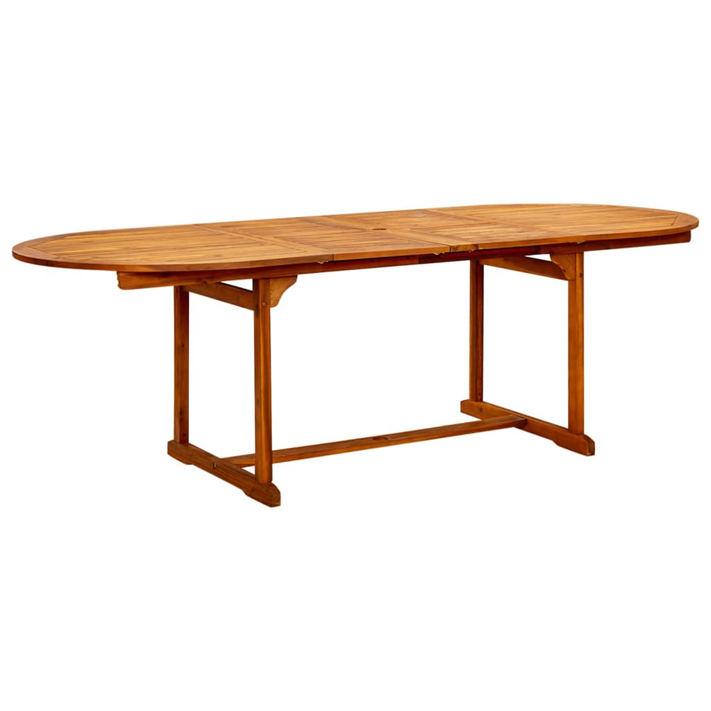 vidaXL 7-częściowy zestaw mebli ogrodowych, lite drewno akacjowe, 160-240 cm