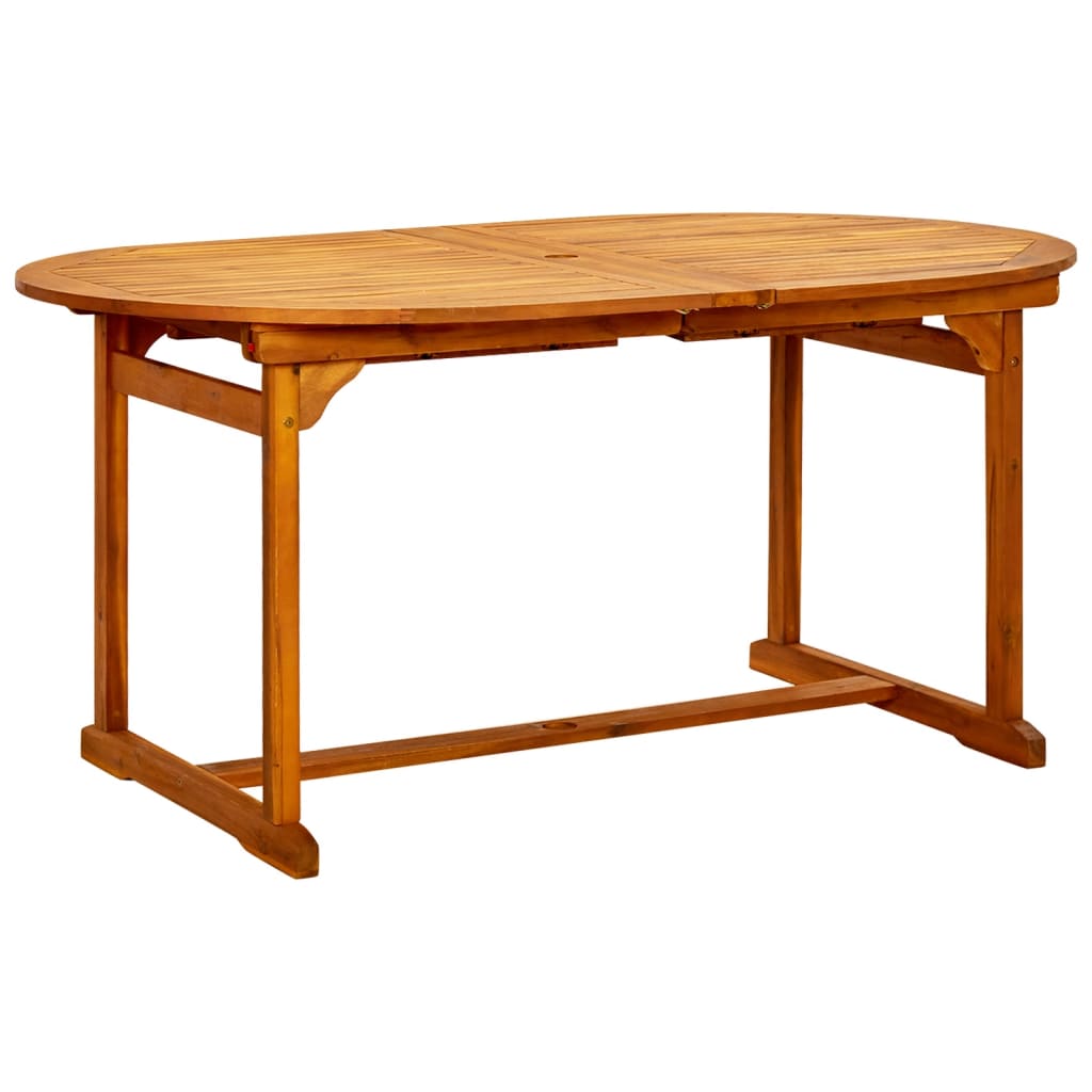 vidaXL 9-częściowy zestaw mebli ogrodowych, lite drewno akacjowe, 160-240 cm